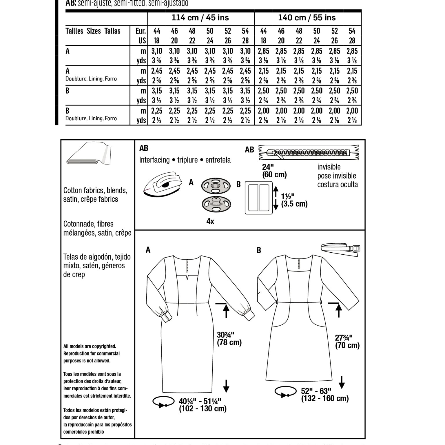Burda Style Women Dresses #5966
