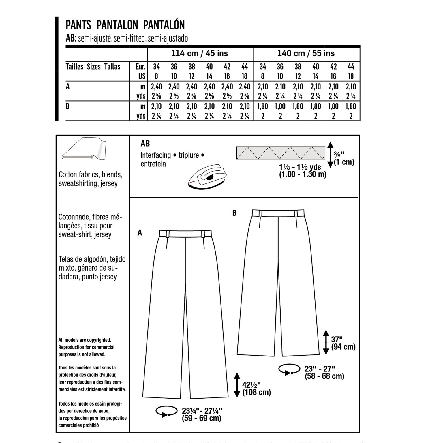 Burda Style Women Pants #5969