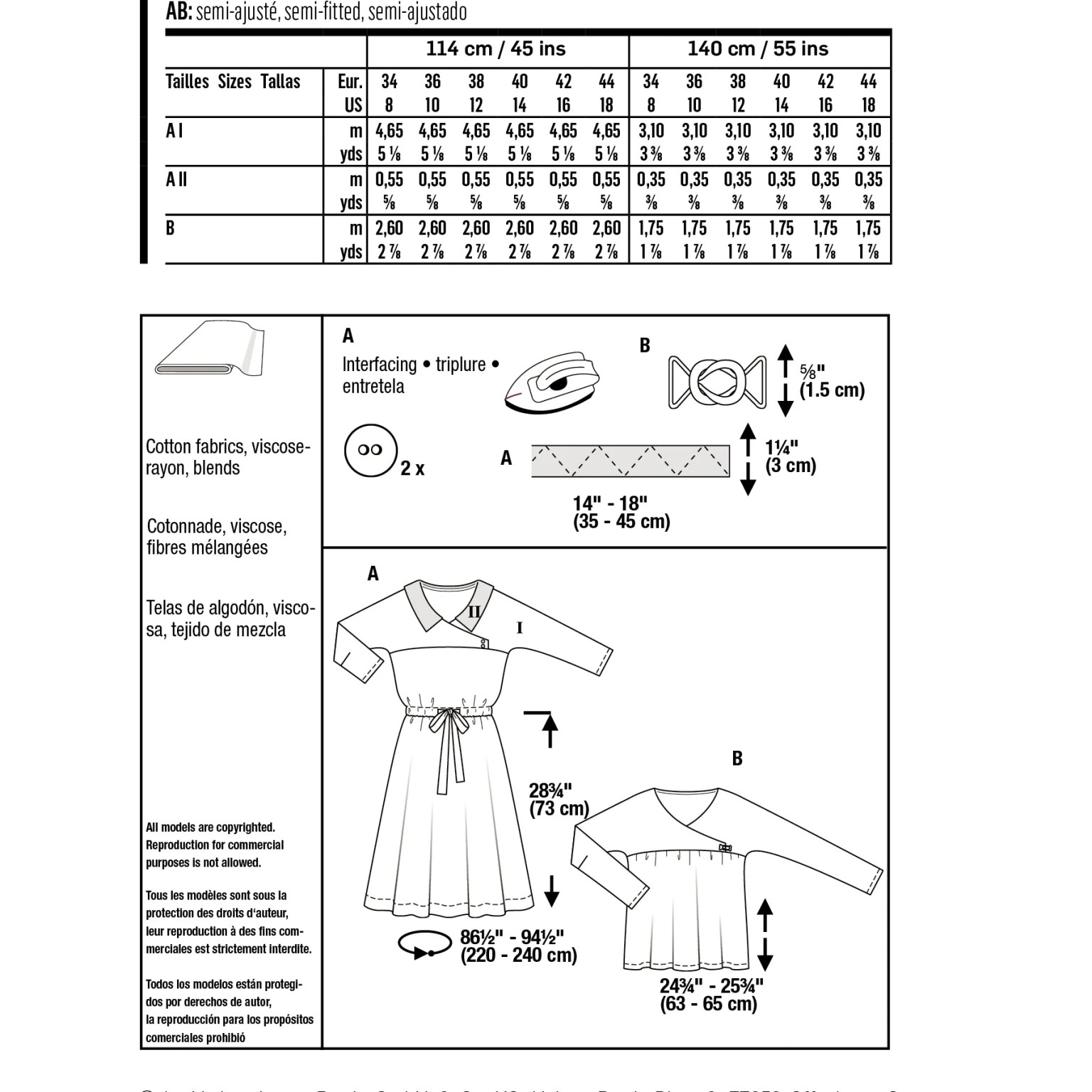 Burda Style sewing pattern Women Dress & Blouse #5980