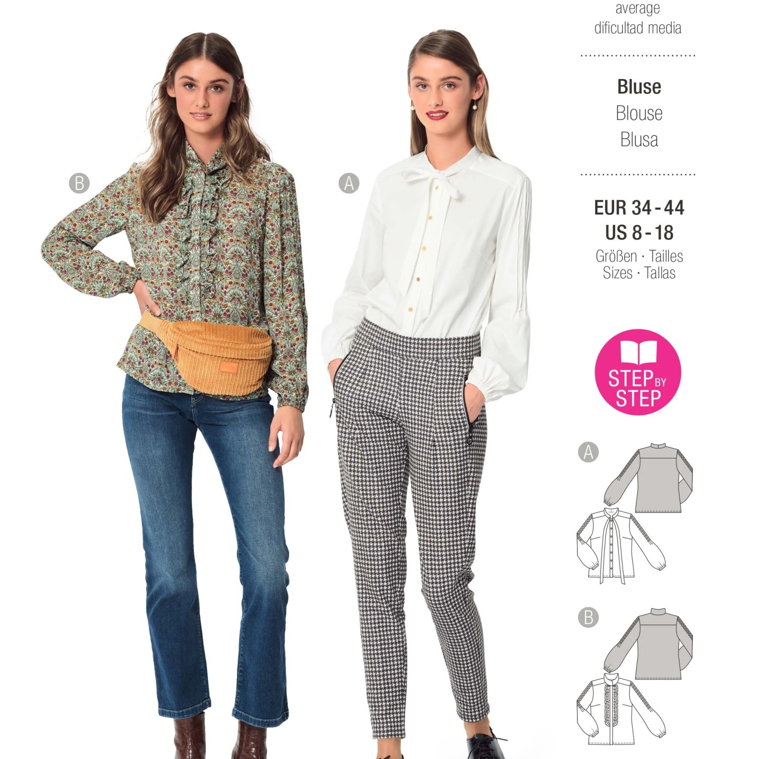 Burda Style sewing pattern Women Blouses #5981 Burda Style sewing pattern Women Blouses #5981
