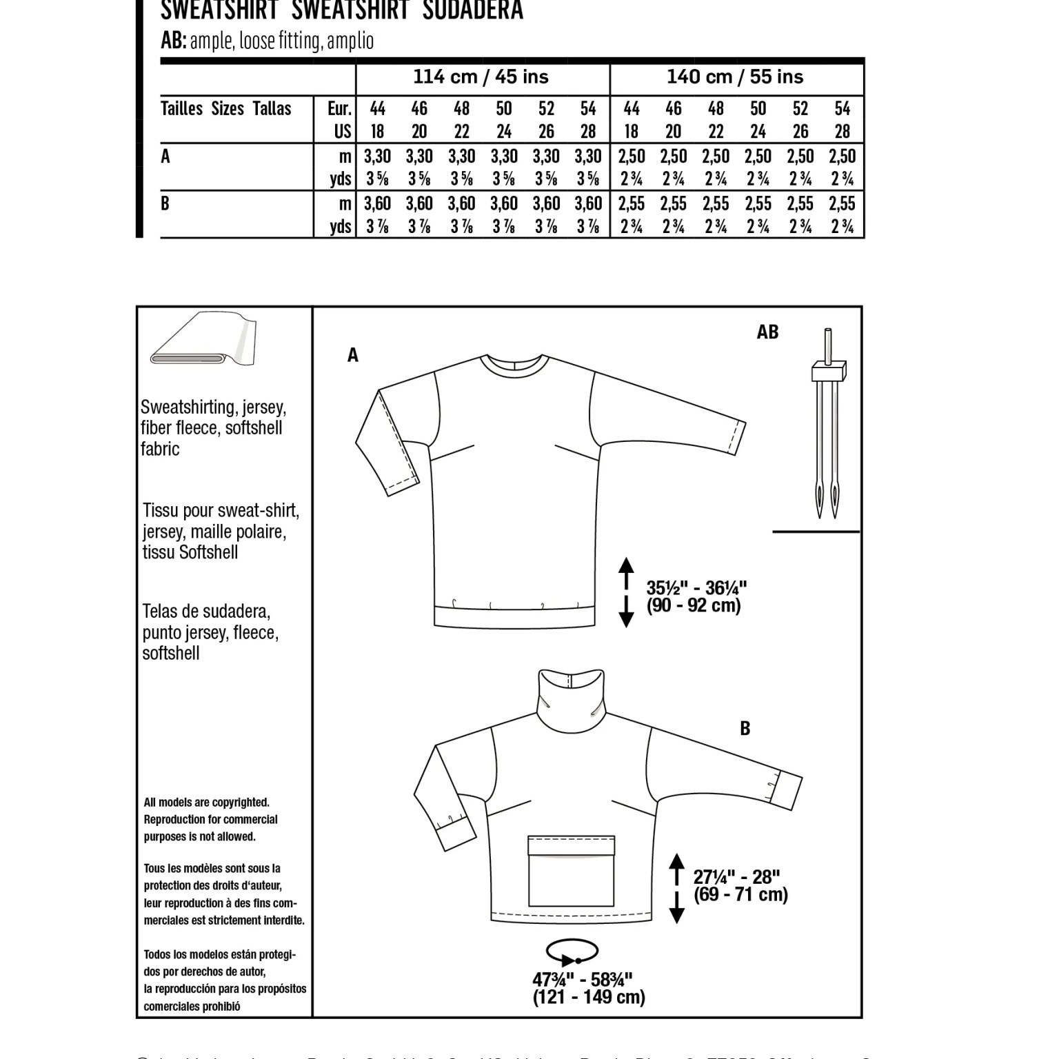 Burda Style Women Sweatshirts #5988