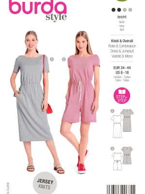 Burda Style Women Dress & Playsuit #6004 Burda Style Women Dress & Playsuit #6004