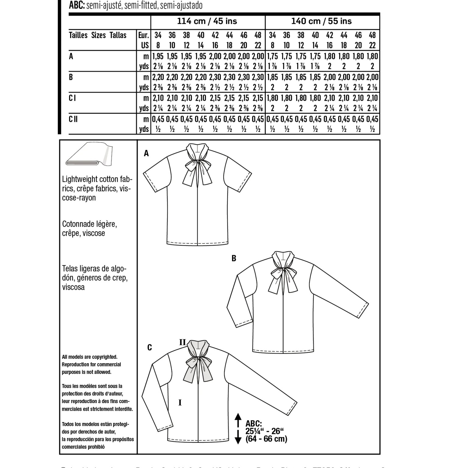 Burda Style Women Blouses #6026