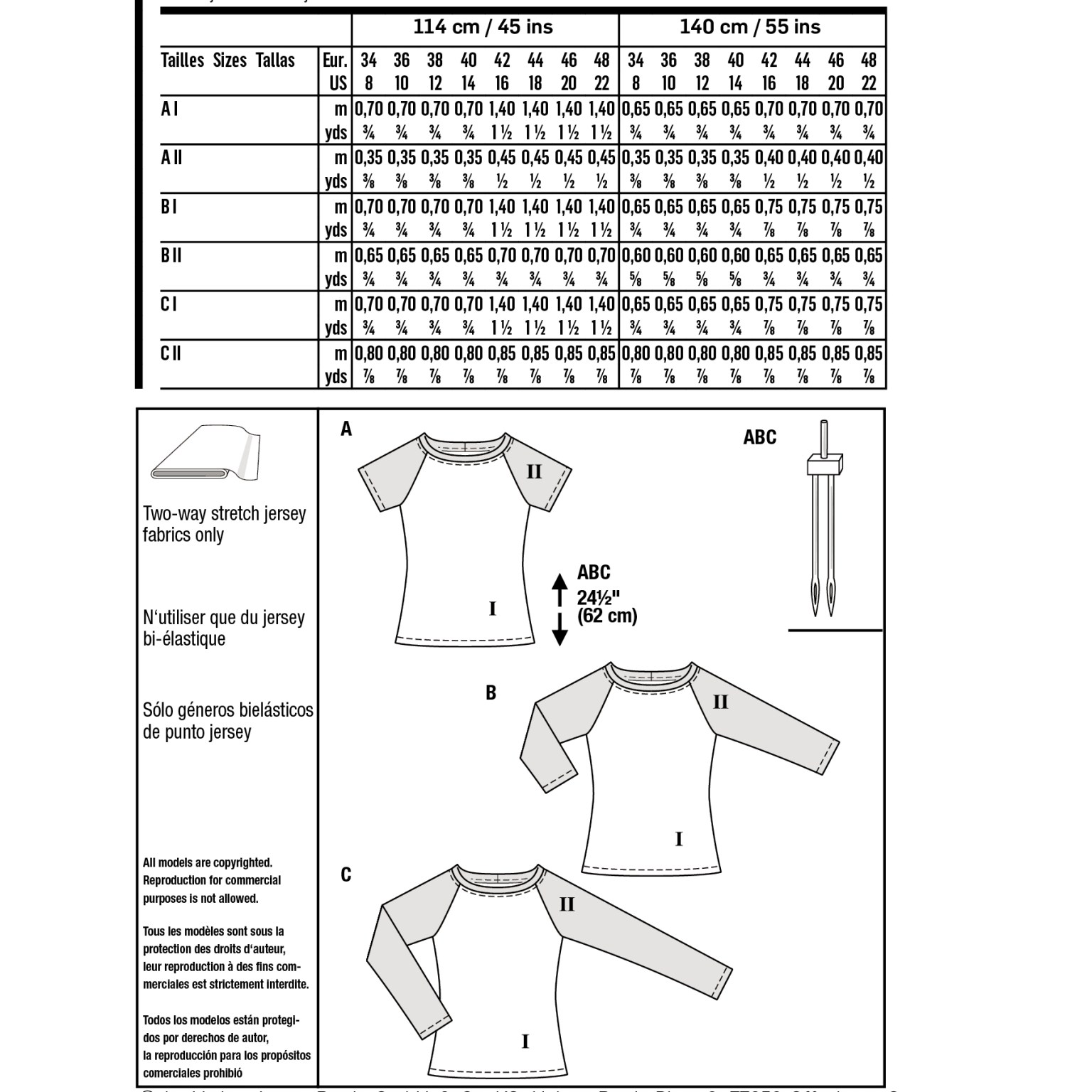 Burda Easy sewing pattern Women T-Shirts #6028