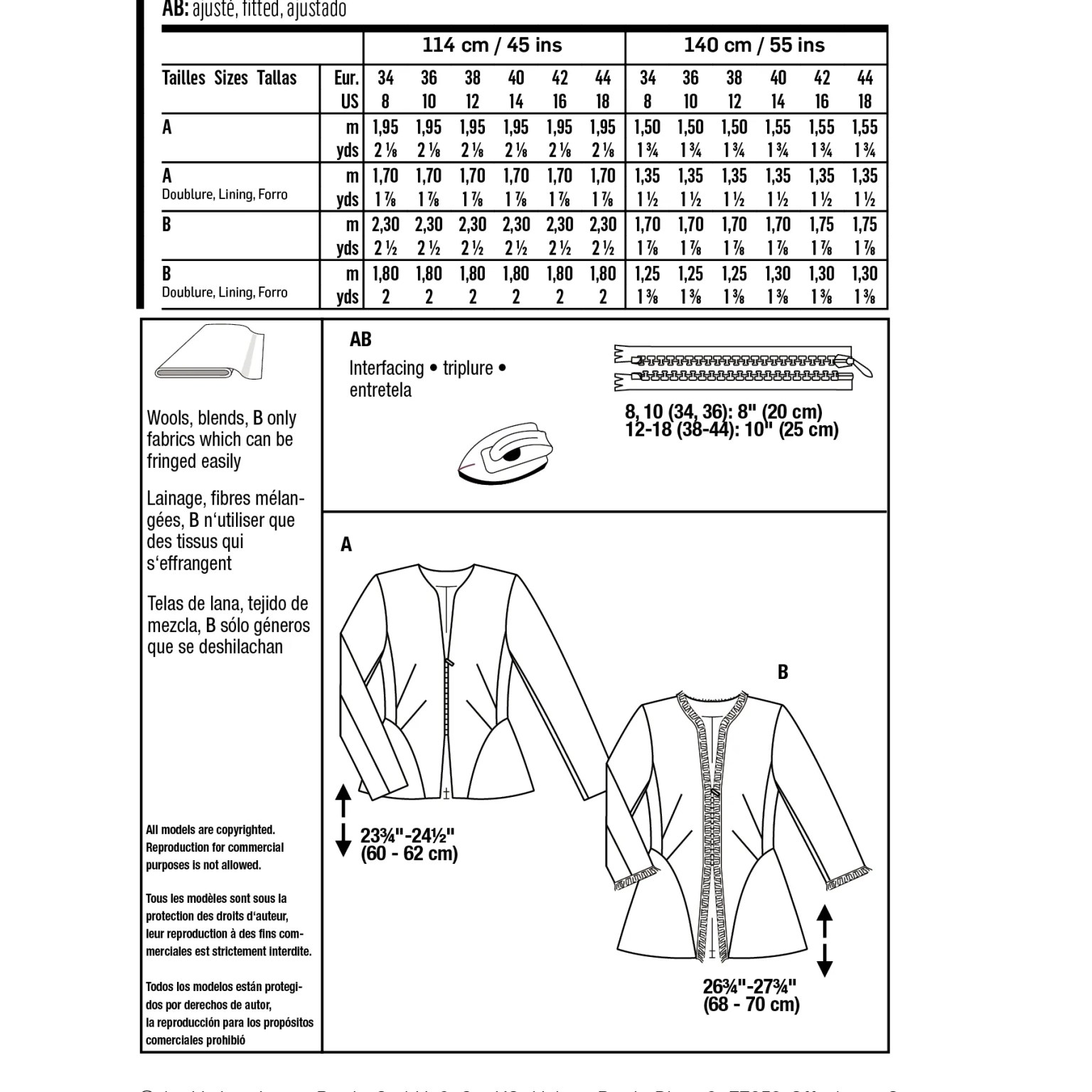 Burda Style sewing pattern Women Blazer #6029