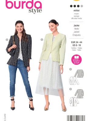 Burda Style sewing pattern Women Blazer #6029 Burda Style sewing pattern Women Blazer #6029