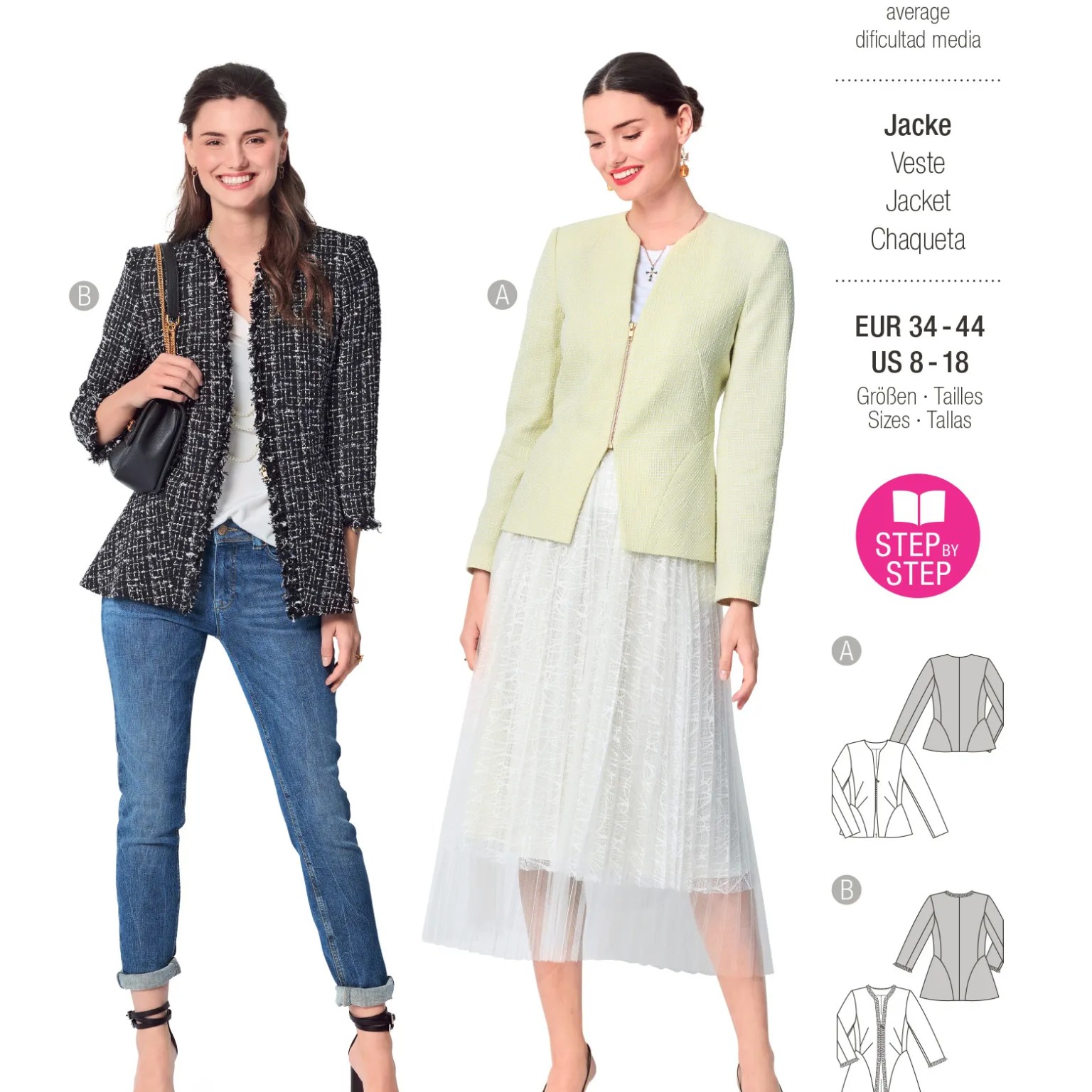 Burda Style sewing pattern Women Blazer #6029 Burda Style sewing pattern Women Blazer #6029
