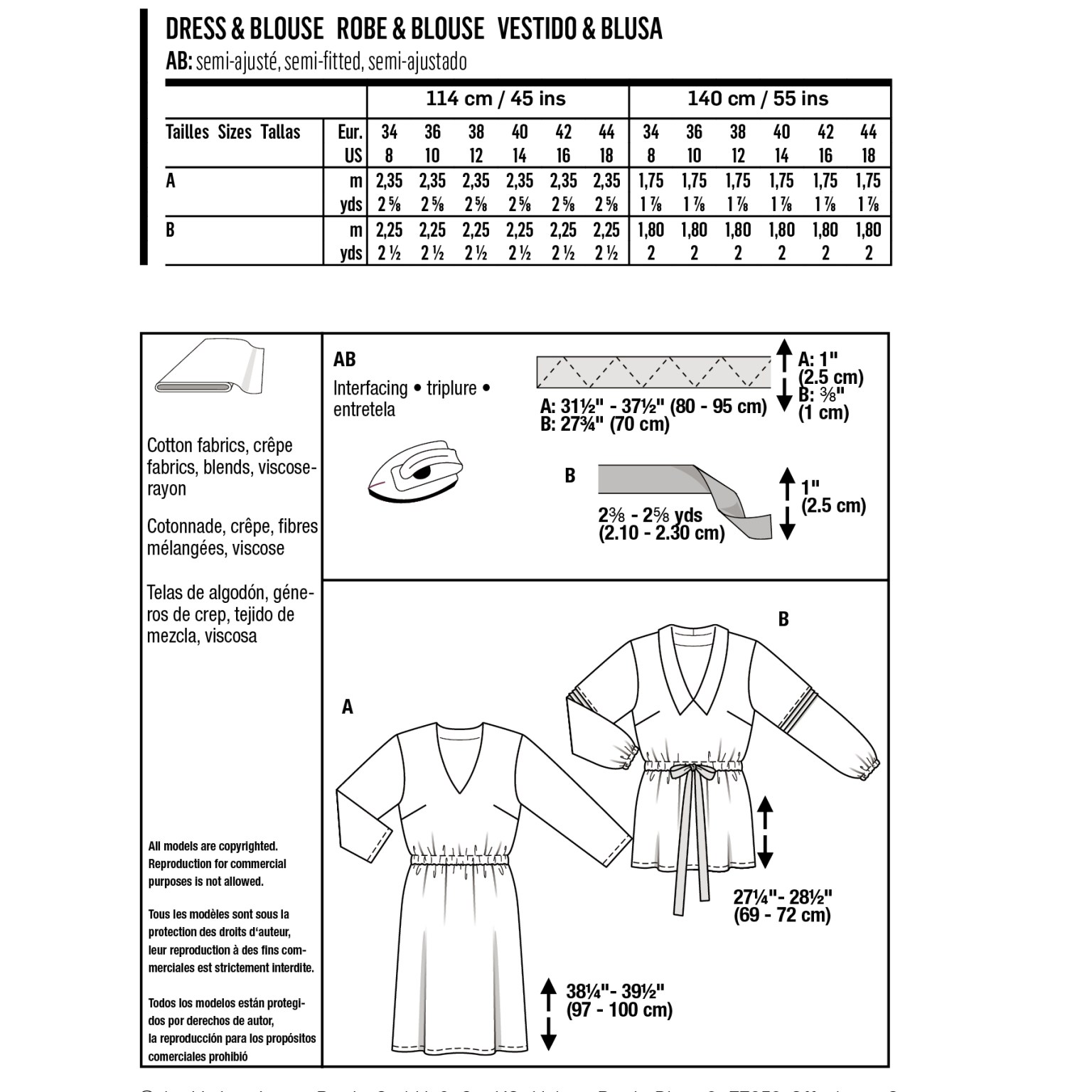 Burda Style Women Dress & Blouse #6030