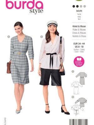 Burda Style Women Dress & Blouse #6030 Burda Style Women Dress & Blouse #6030