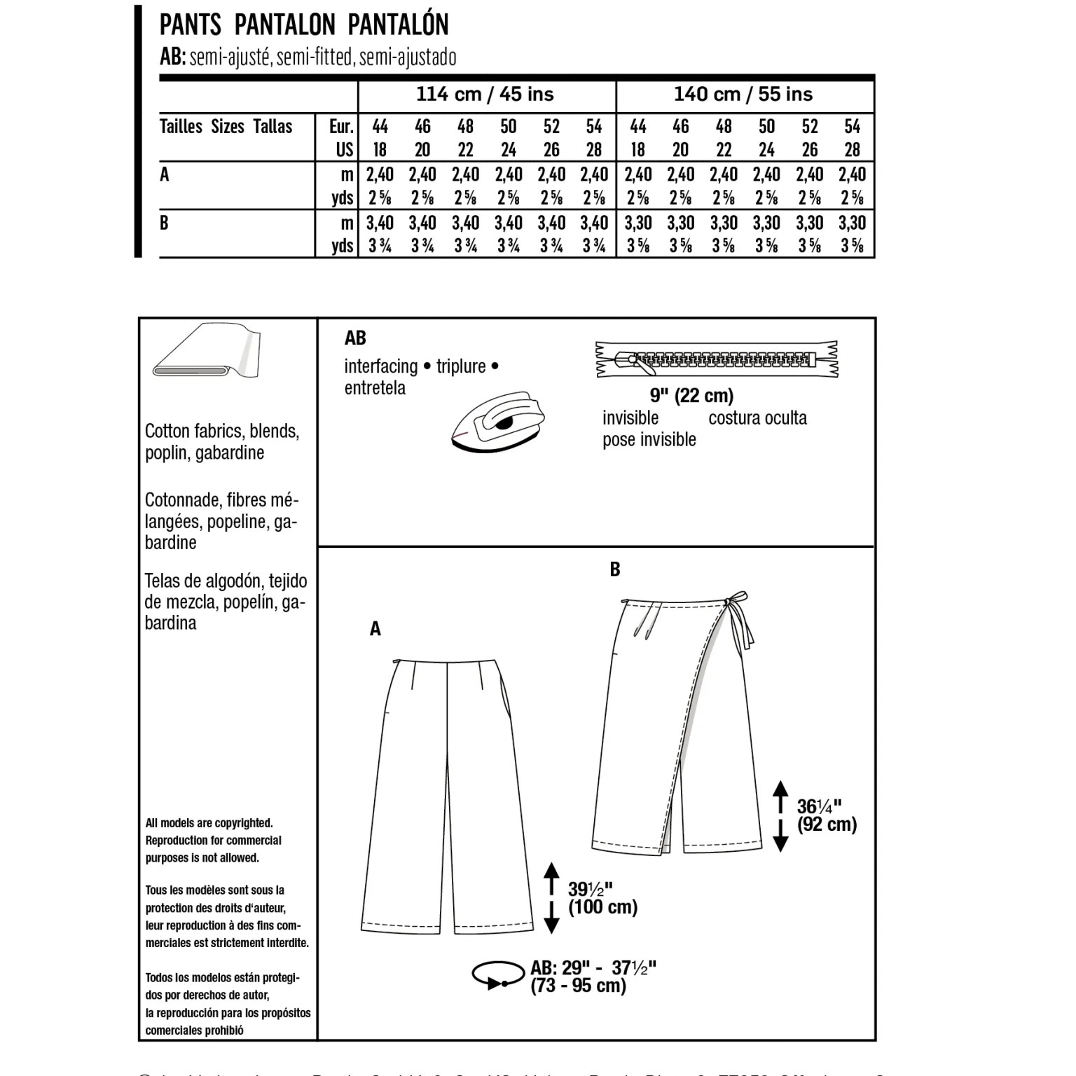 Burda Style Women Pants #6035