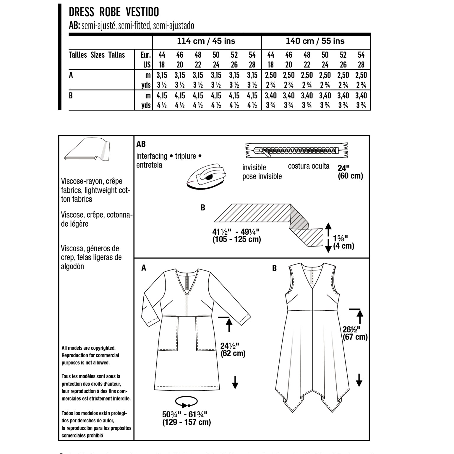 Burda Style sewing pattern Women Dresses #6036