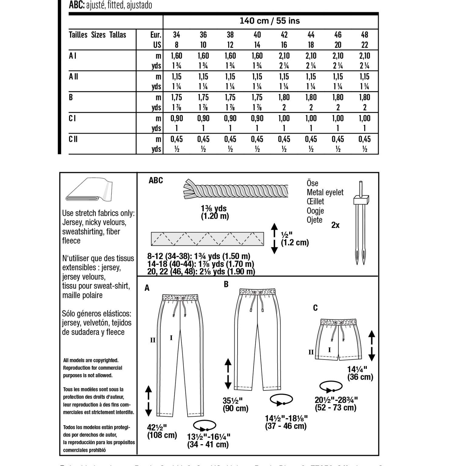 Burda Style Women Pants & Shorts #6054