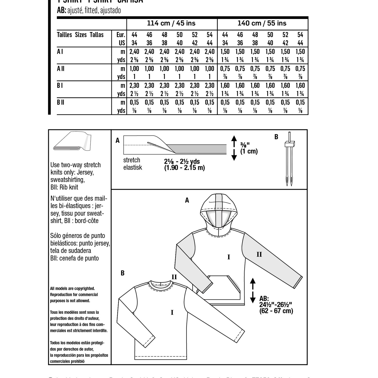 Burda Style sewing pattern Men T-Shirts #6064