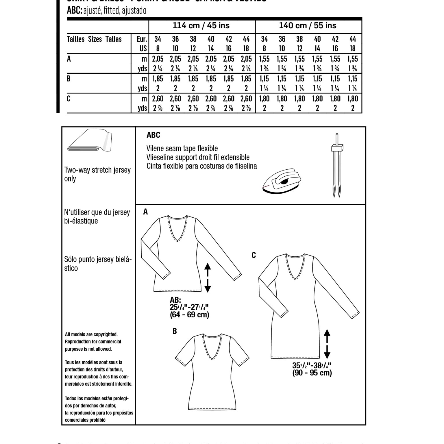 Burda Easy sewing pattern Women Shirt & Dress #6075