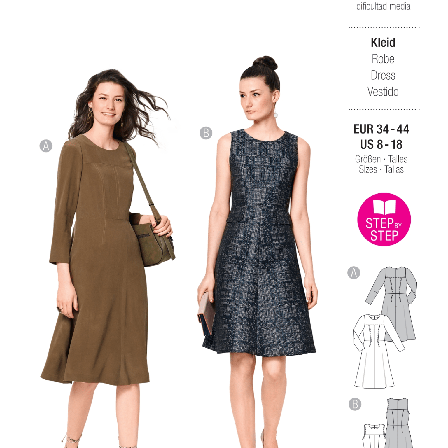 Burda Style Women Dresses #6099 Burda Style Women Dresses #6099