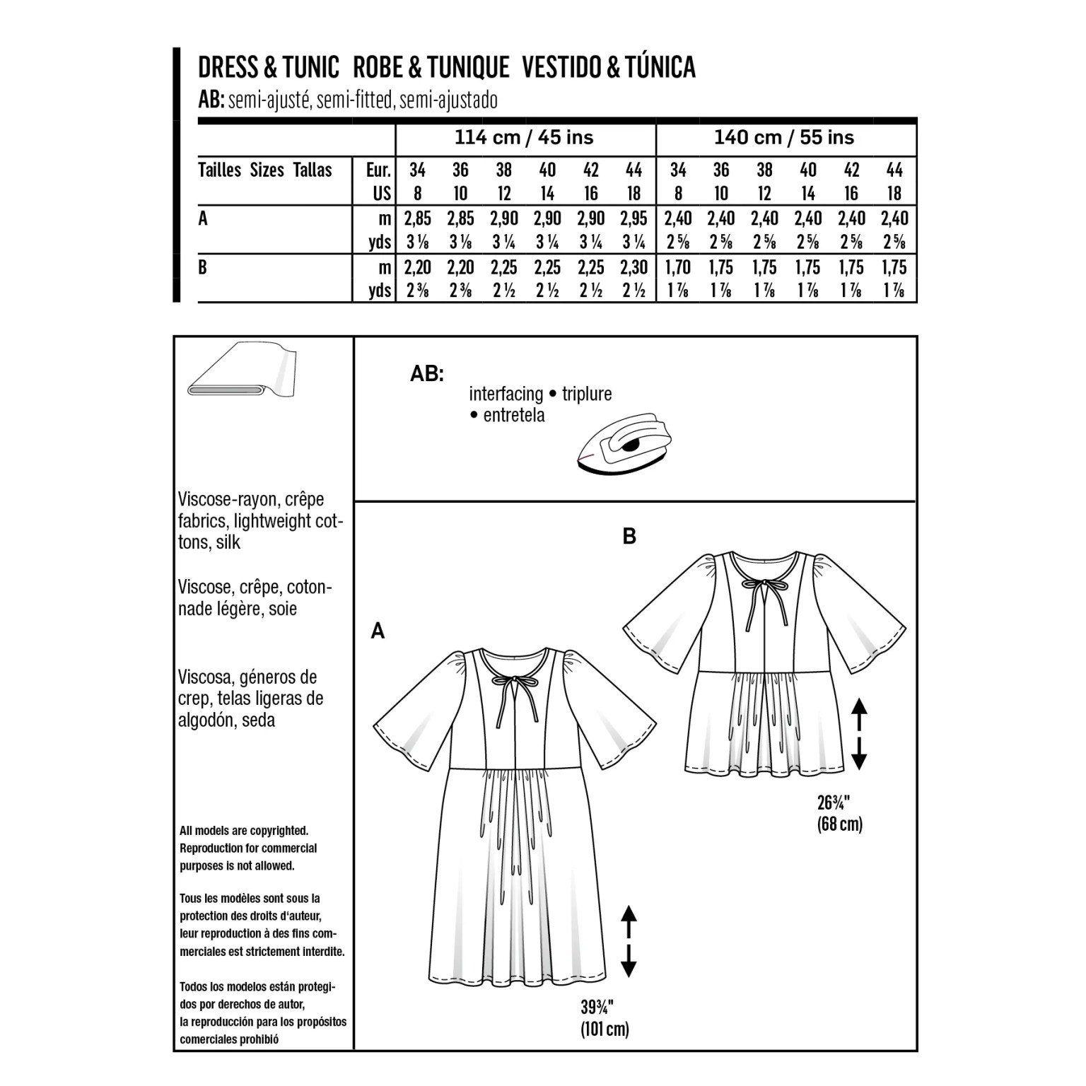 Burda Style sewing pattern Women Dress & Shirt #6129