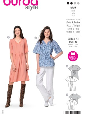Burda Style sewing pattern Women Dress & Shirt #6129 Burda Style sewing pattern Women Dress & Shirt #6129