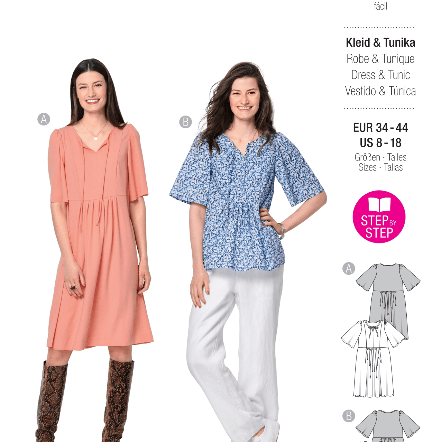 Burda Style sewing pattern Women Dress & Shirt #6129 Burda Style sewing pattern Women Dress & Shirt #6129