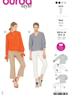 Burda Style Women Blouses #6146 Burda Style Women Blouses #6146