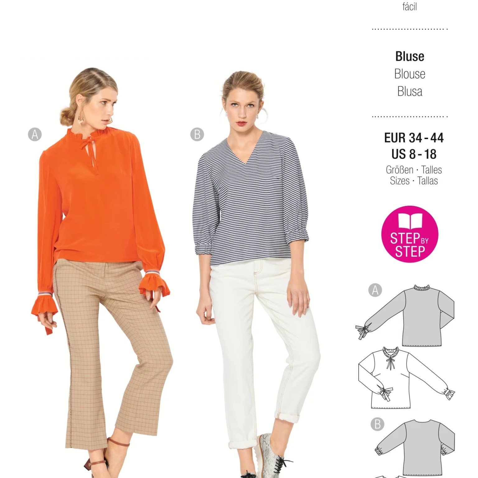 Burda Style Women Blouses #6146 Burda Style Women Blouses #6146