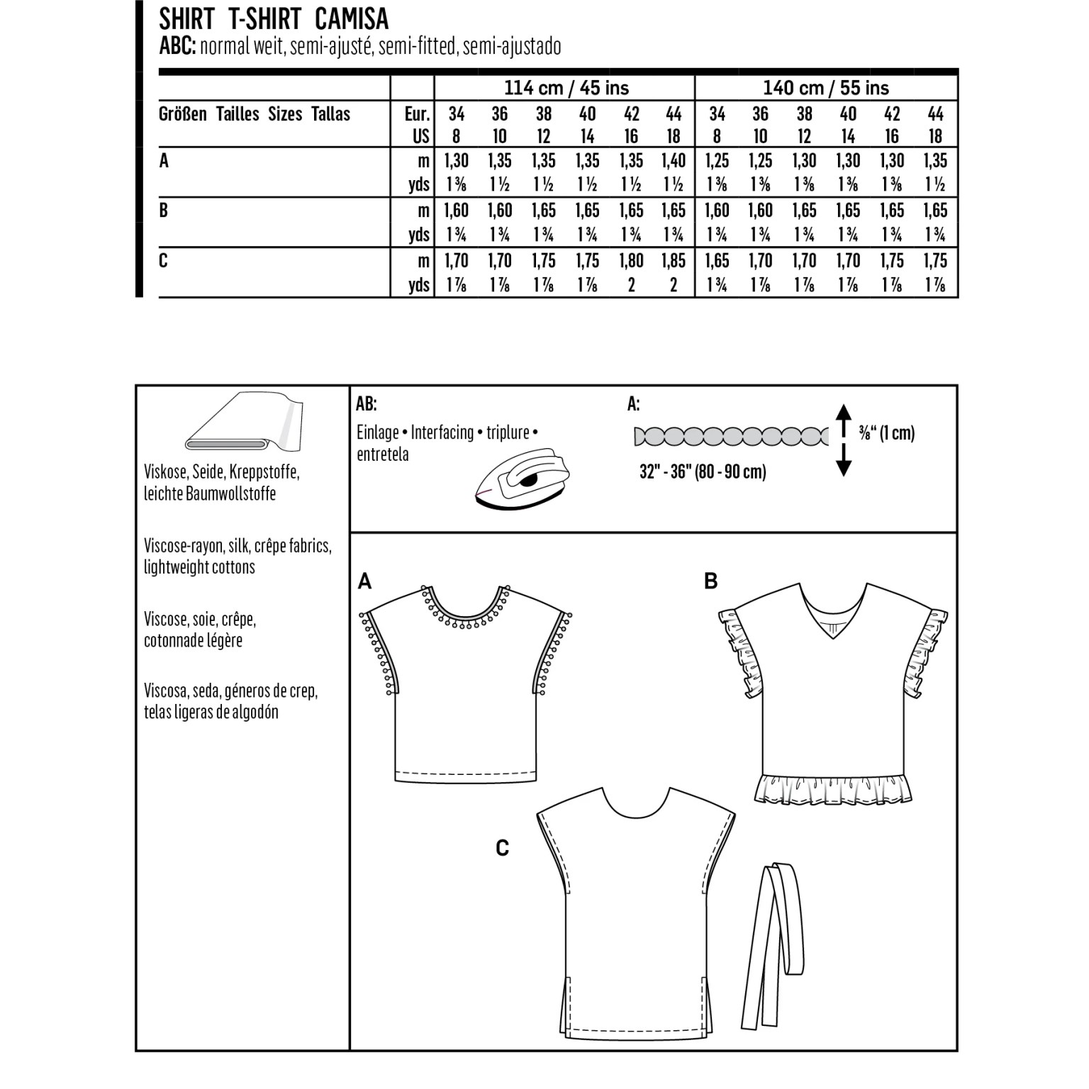 Burda Style sewing pattern Women Shirts #6204