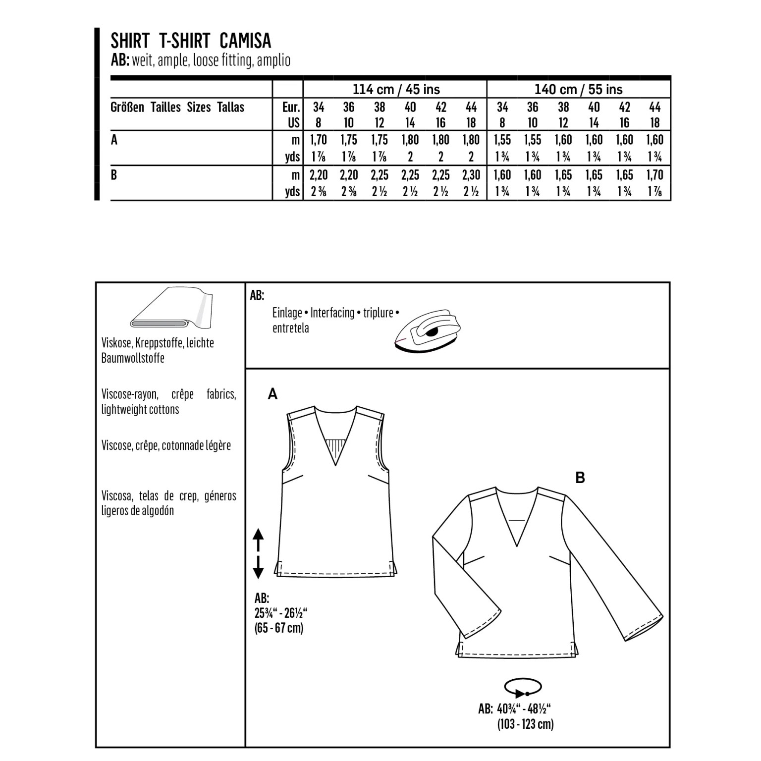 Burda Style sewing pattern Women Shirts #6234