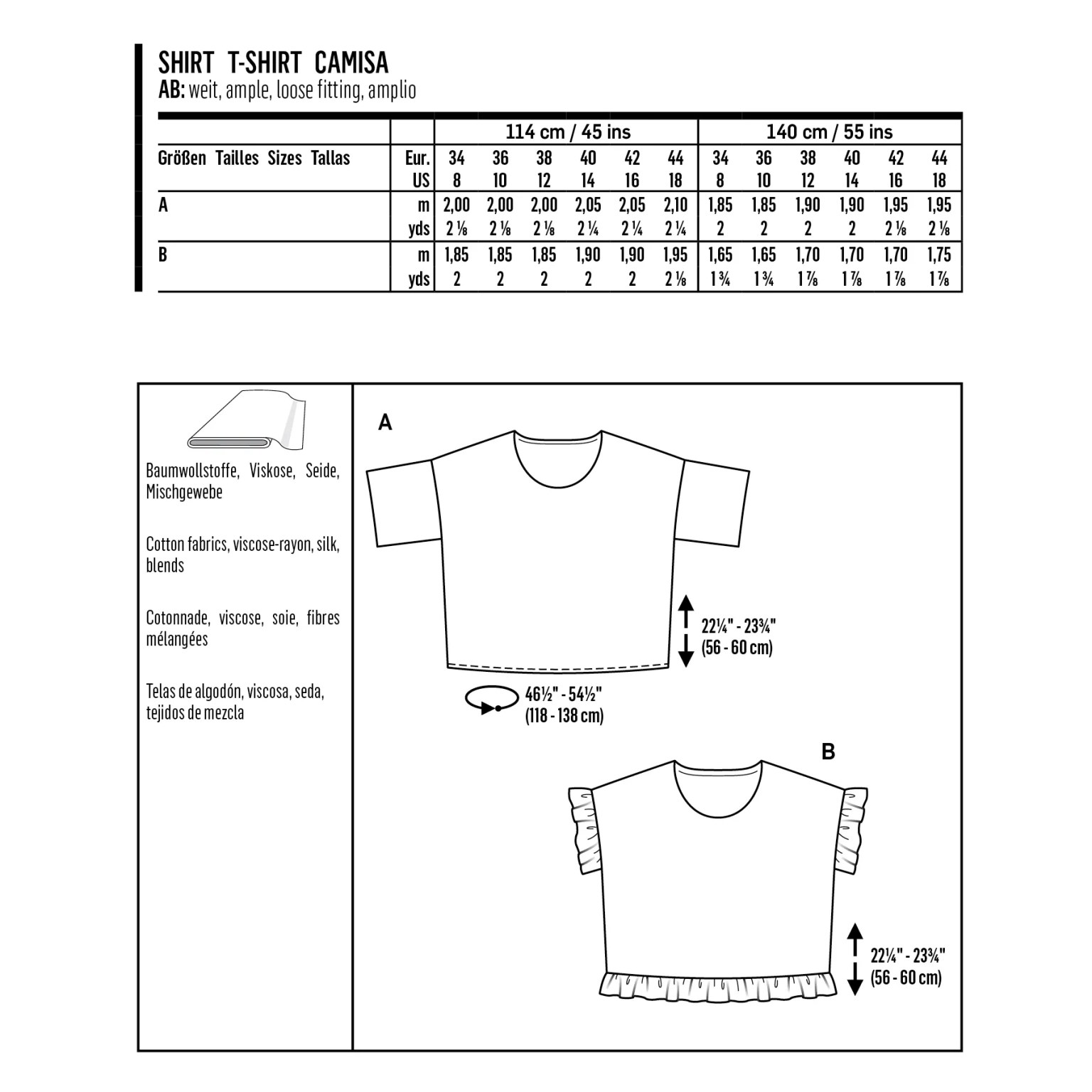 Burda Style sewing pattern Women Shirts #6243
