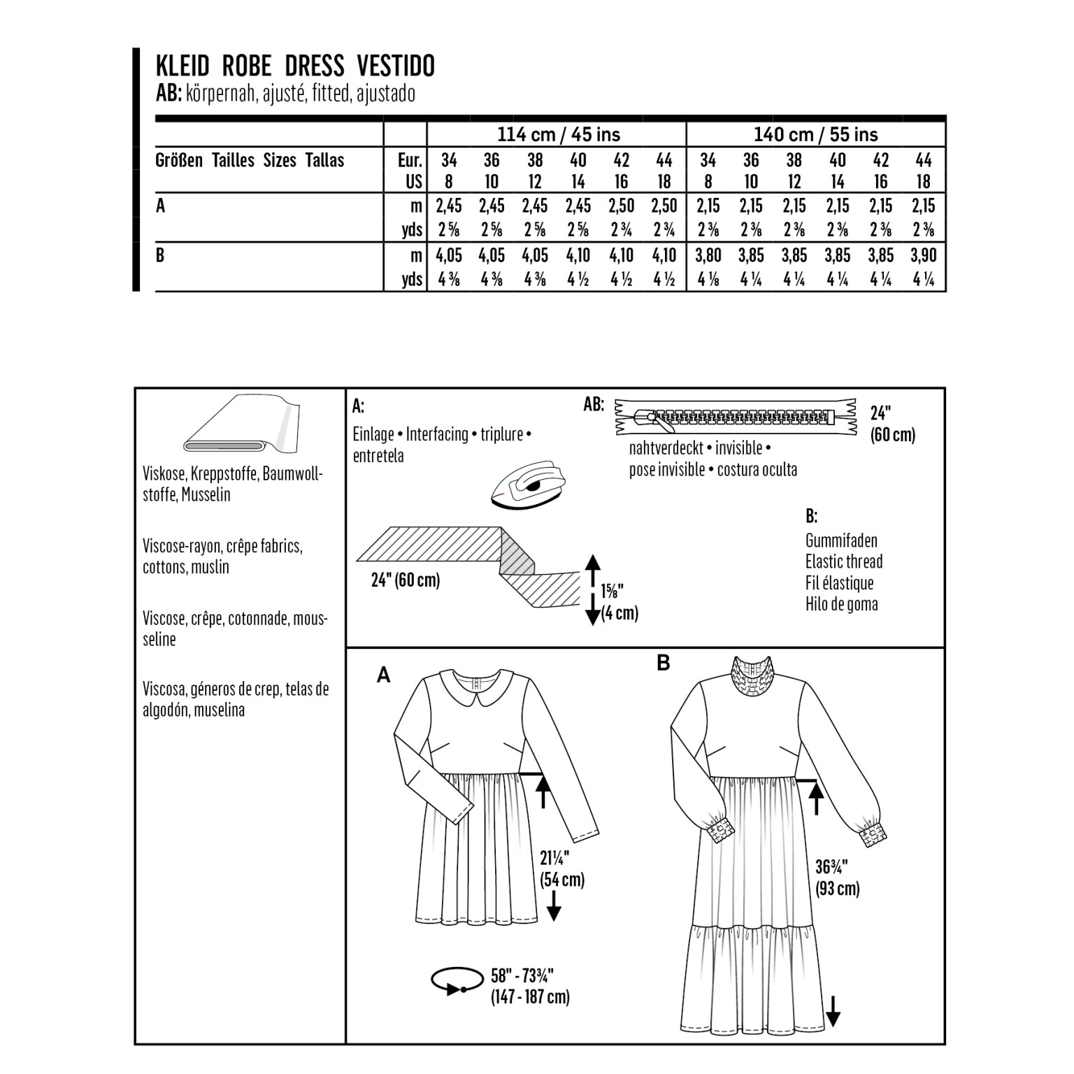 Burda Style sewing pattern Women Dresses #6265