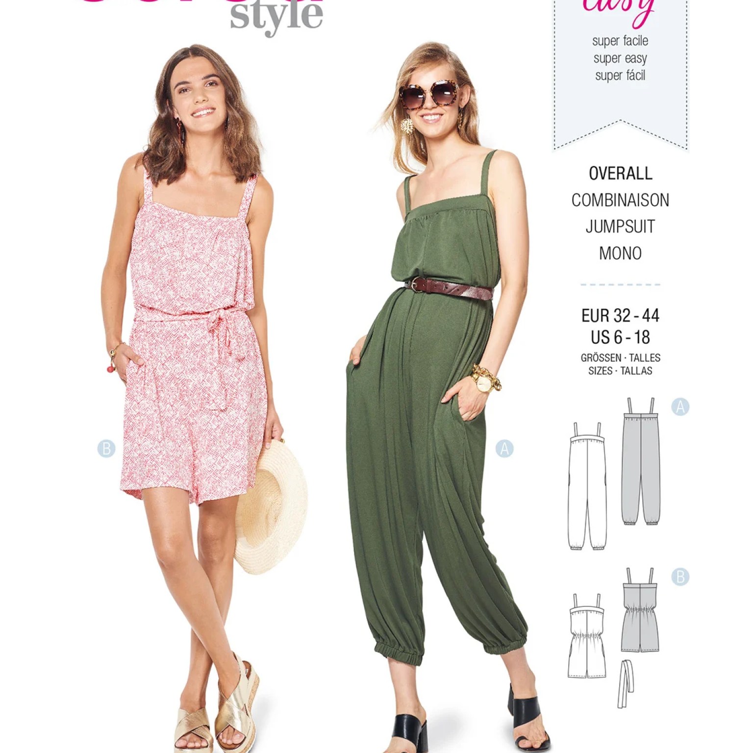 Burda Style Women Jumpsuits #6318 Burda Style Women Jumpsuits #6318