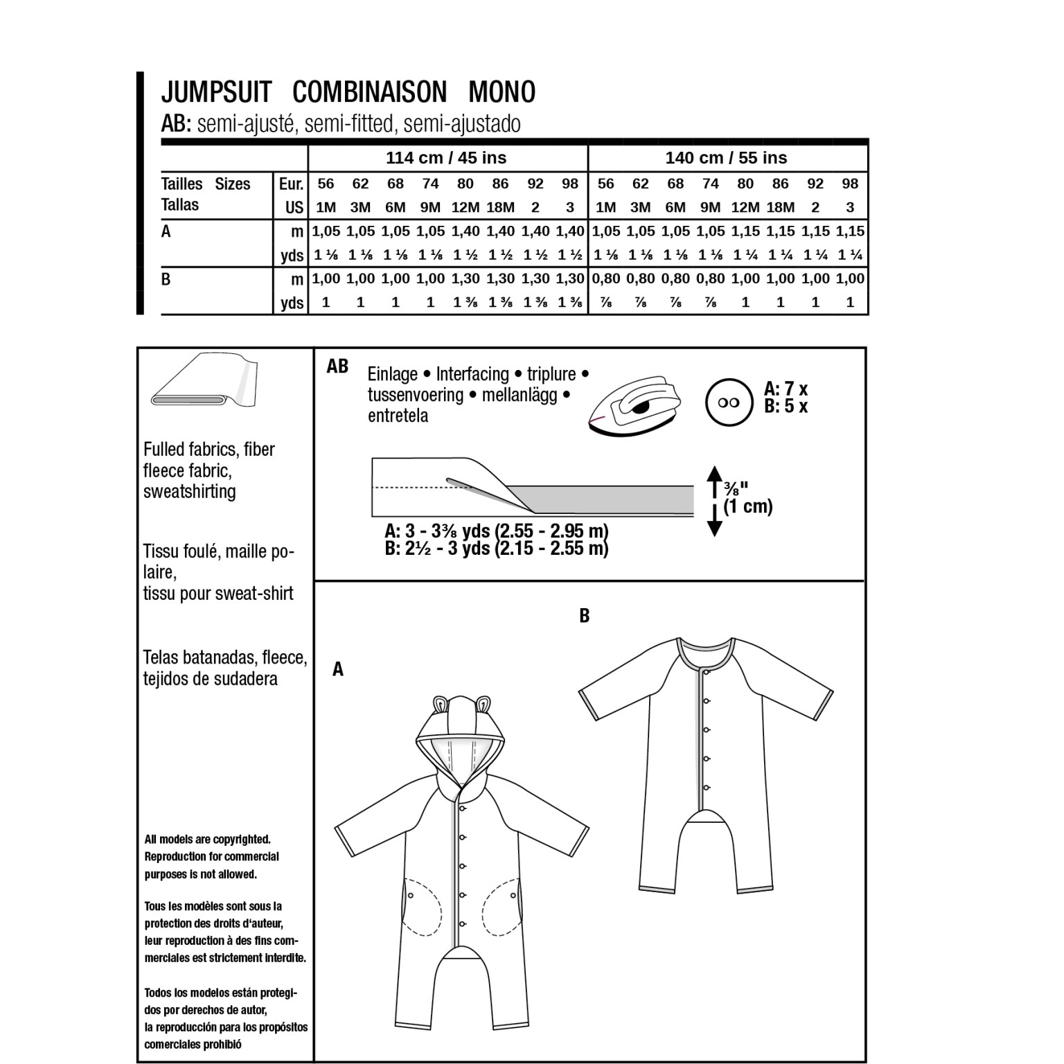 Burda Style Baby Jumpsuit #9235