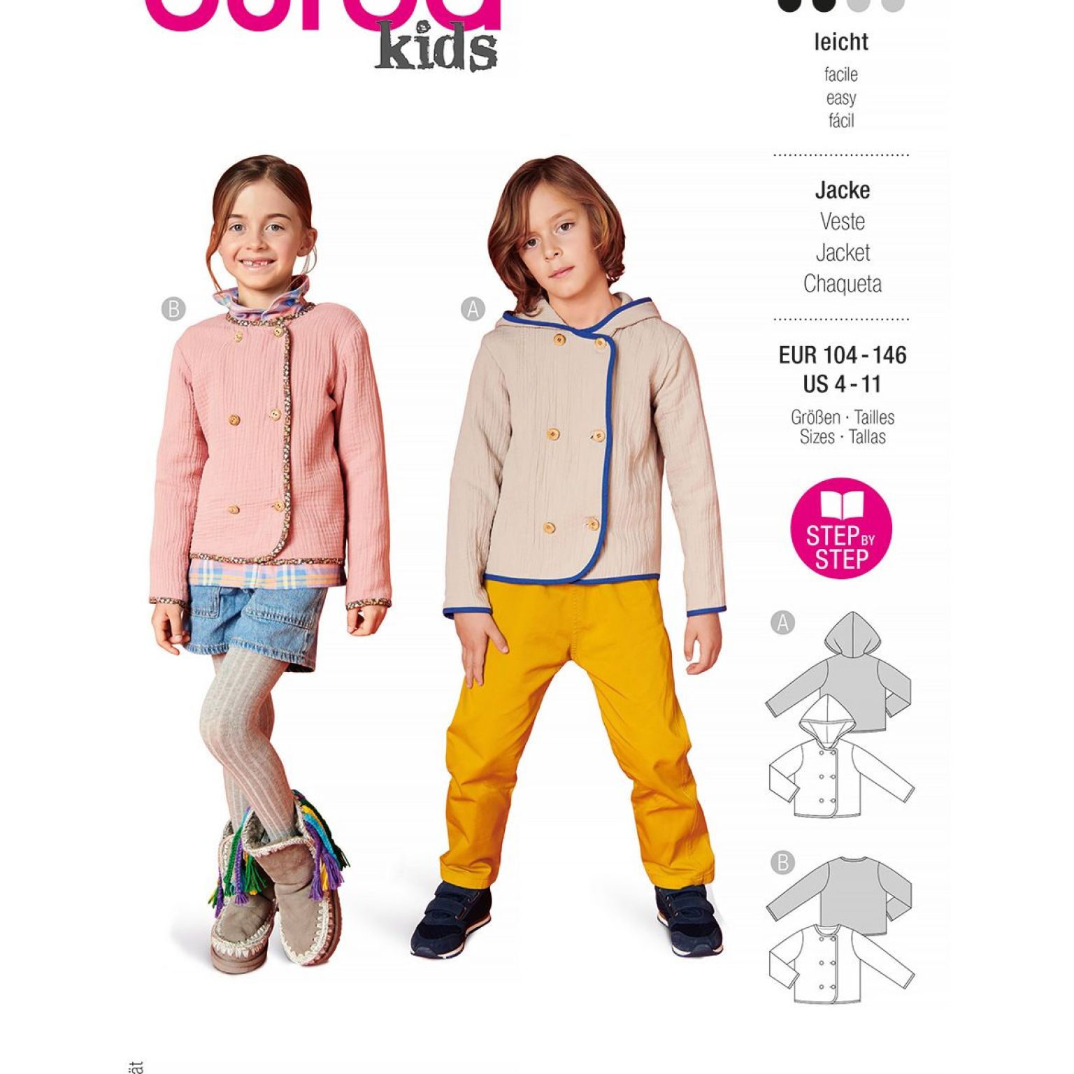 Burda Style Kids Jackets #9236 Burda Style Kids Jackets #9236