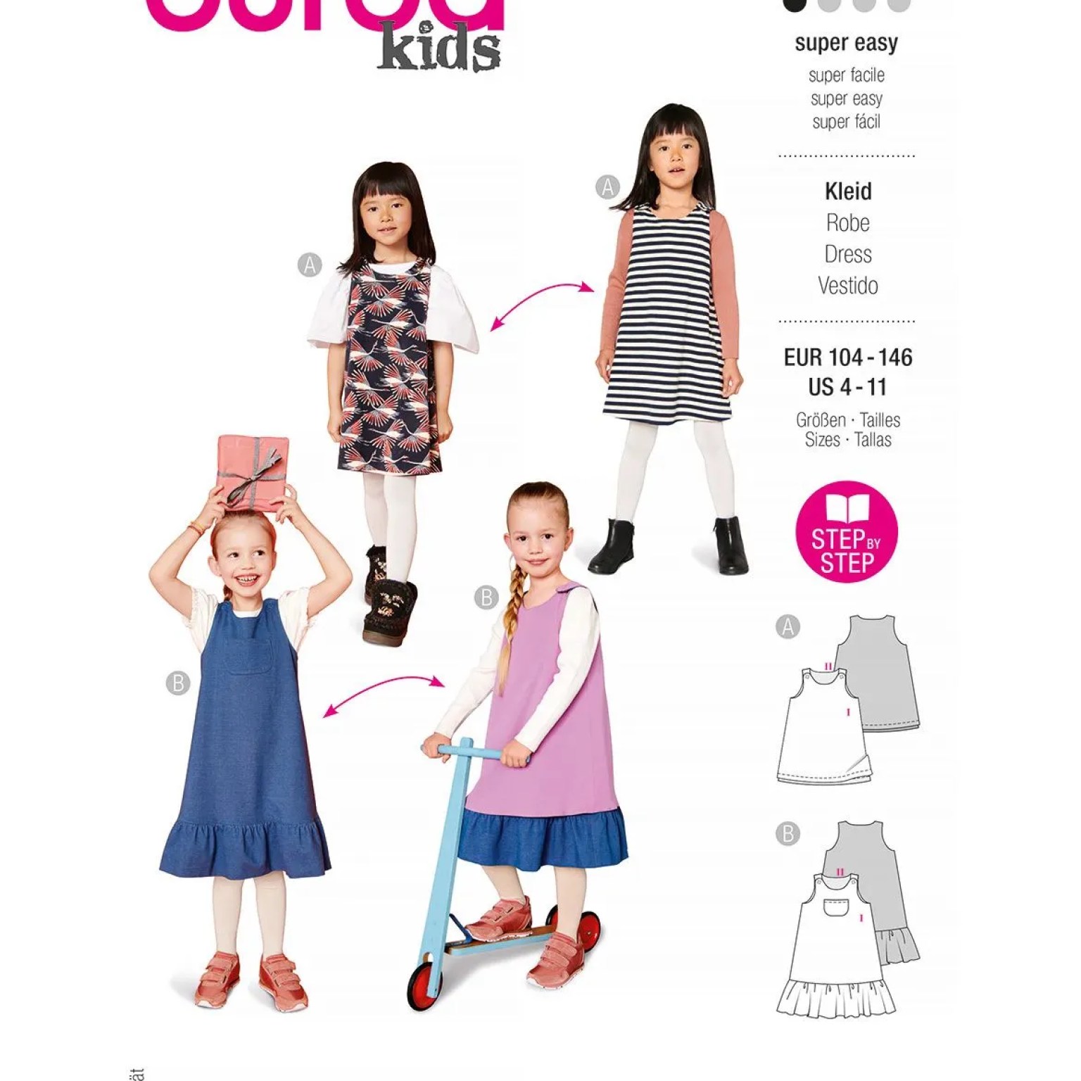 Burda Style Girls Dresses #9238 Burda Style Girls Dresses #9238