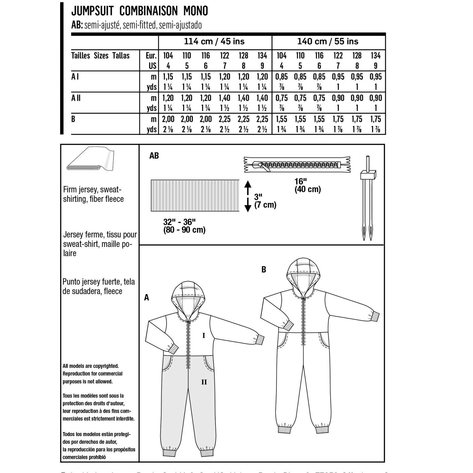 burda kids sewing pattern Kids Onesies #9275