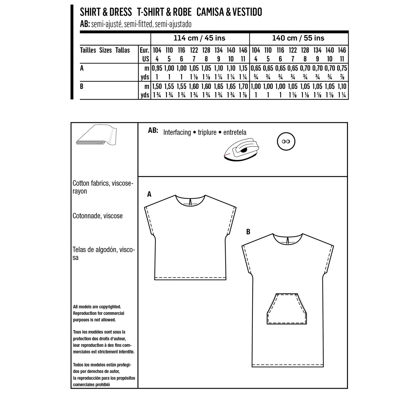 burda kids sewing pattern Girls Top & Dress #9282