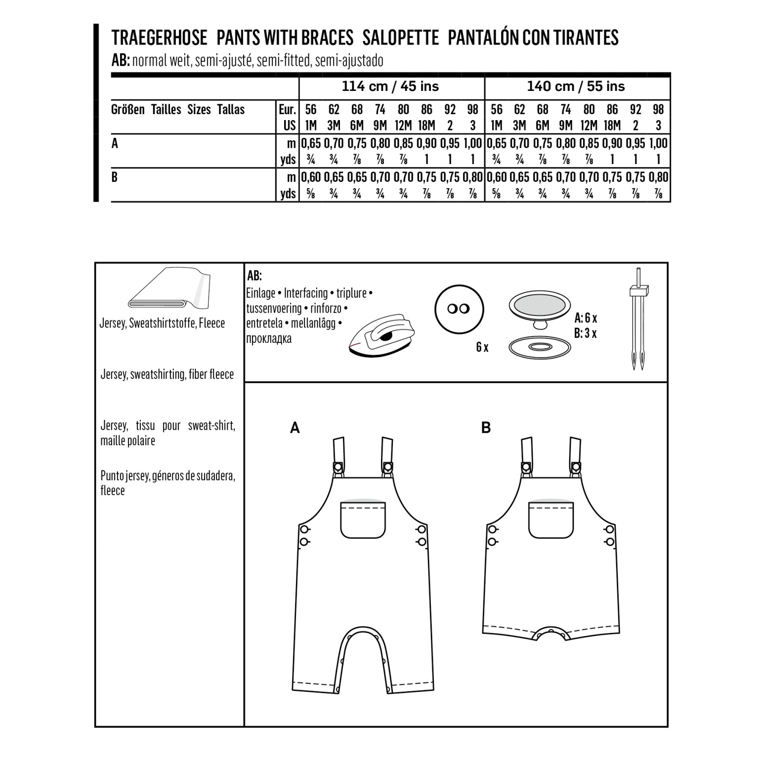 burda kids sewing pattern Kids Pants with Braces #9295