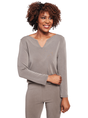 Ali V Neck Lounge Top Ali V Neck Lounge Top