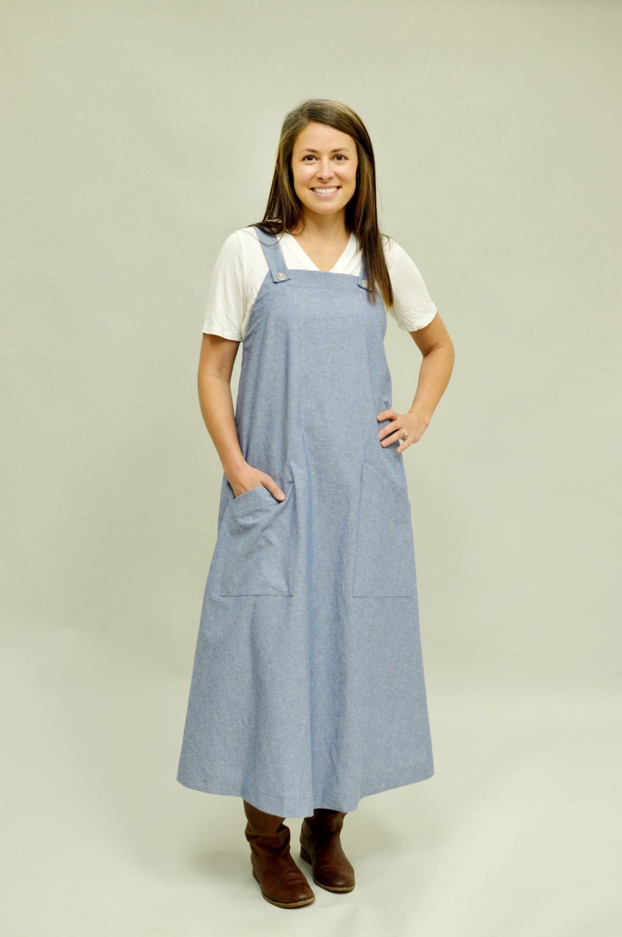 Basics Pinafore Dress Basics Pinafore Dress