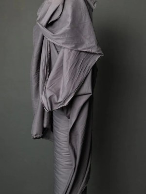 Organic Cotton Voile – Powder Grey Organic Cotton Voile – Powder Grey