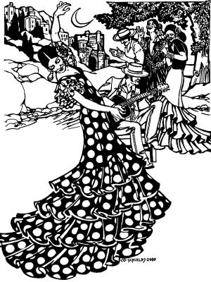 140 Flamenco Dress and Practice Skirt 140 Flamenco Dress and Practice Skirt