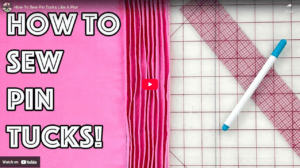 How to Sew Pintucks How to Sew Pintucks