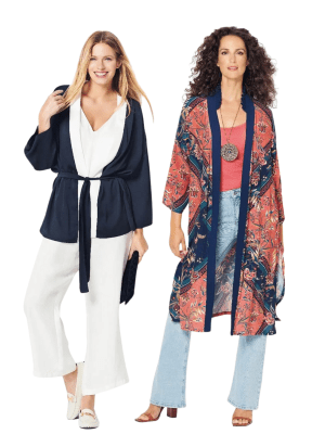 Burda Style Women Kimono Jackets #6244 Burda Style Women Kimono Jackets #6244
