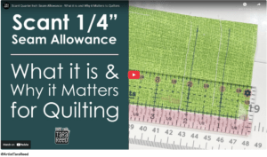 Scant 1/4 Inch Seam Quilting Scant 1/4 Inch Seam Quilting