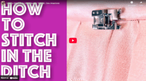 Stitch in the Ditch Stitch in the Ditch