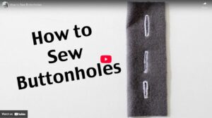 Buttonhole with a Sewing Machine Buttonhole with a Sewing Machine