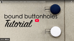 Bound Buttonhole Bound Buttonhole