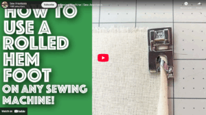 Rolled Hem with Rolled Hem Foot Rolled Hem with Rolled Hem Foot