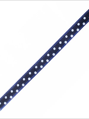3/8″ Navy Polka Dot Grosgrain Ribbon 3/8″ Navy Polka Dot Grosgrain Ribbon
