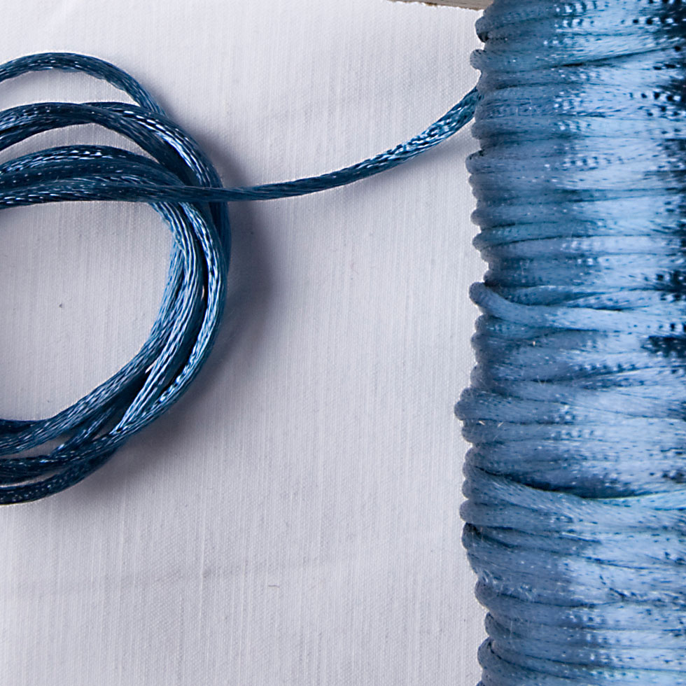 2mm Teal Rattail Cord