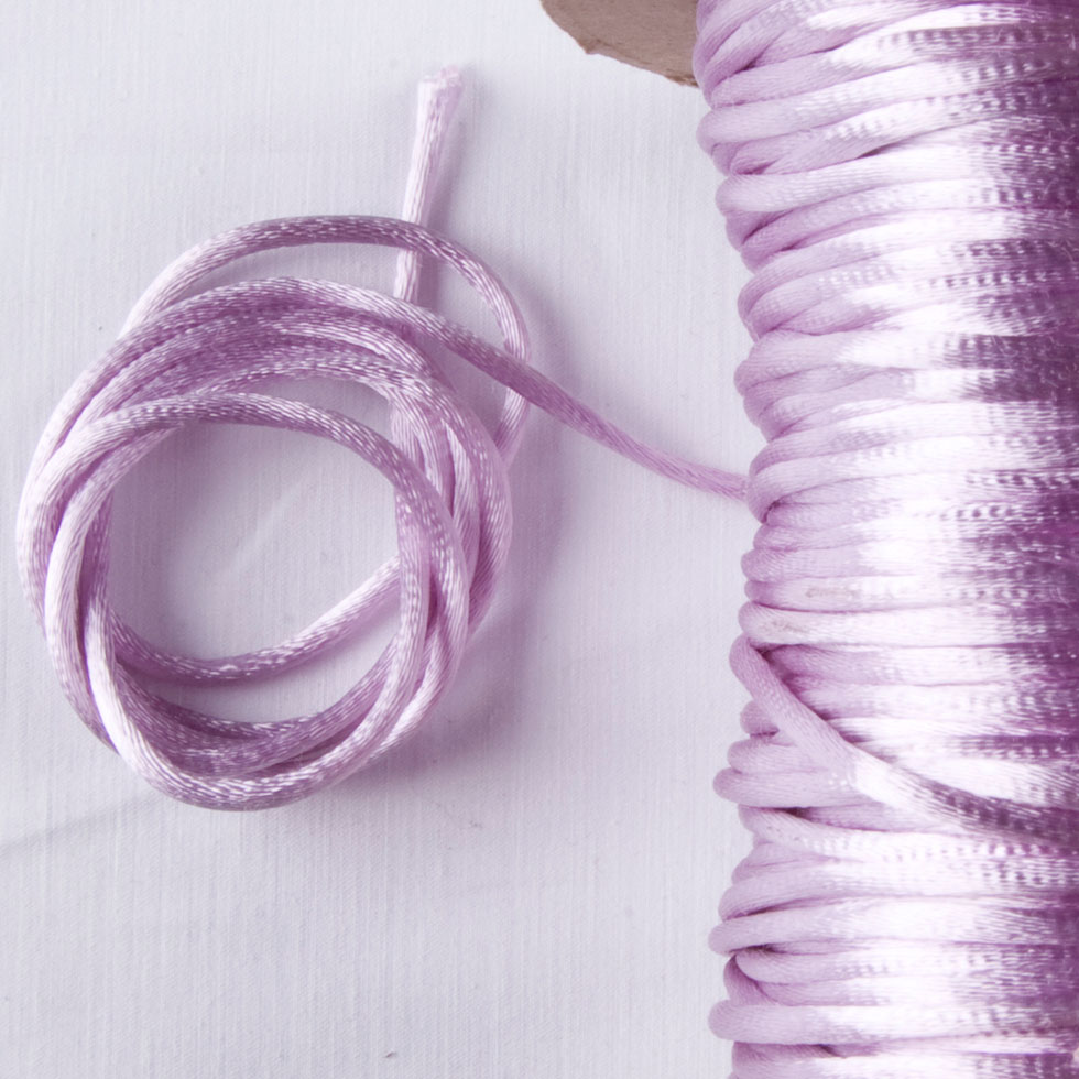 2mm Lavender Rattail Cord 2mm Lavender Rattail Cord