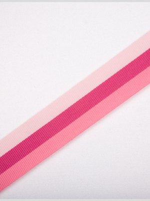 Pink Combo Striped Grosgrain Ribbon Pink Combo Striped Grosgrain Ribbon